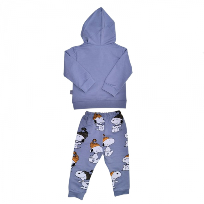 Compleu 2 piese pantaloni si bluza pentru baieti Mini Junior SETMJ-27, Albastru [2]