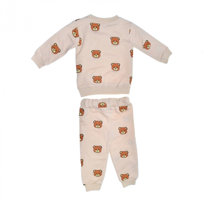 Compleu 2 piese pantaloni si bluza pentru baieti Mini Junior SETMJ-29, Crem [2]