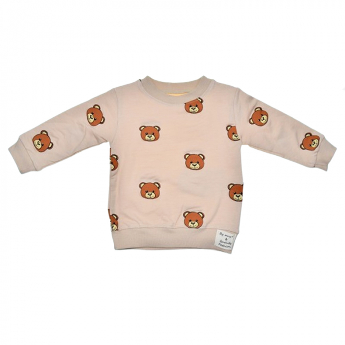 Compleu 2 piese pantaloni si bluza pentru baieti Mini Junior SETMJ-29, Crem [4]