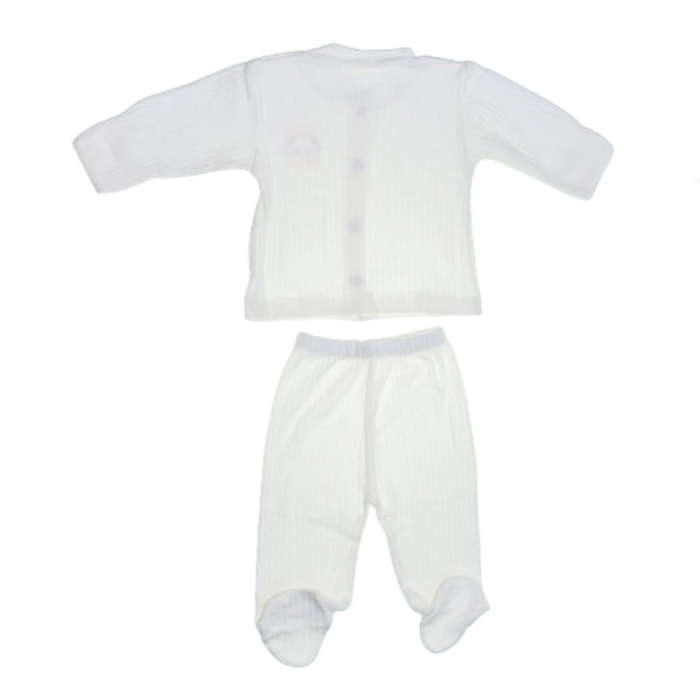 Compleu 2 piese pantaloni si bluza pentru baieti Mini Junior CMPMJ-115-1, Alb [2]