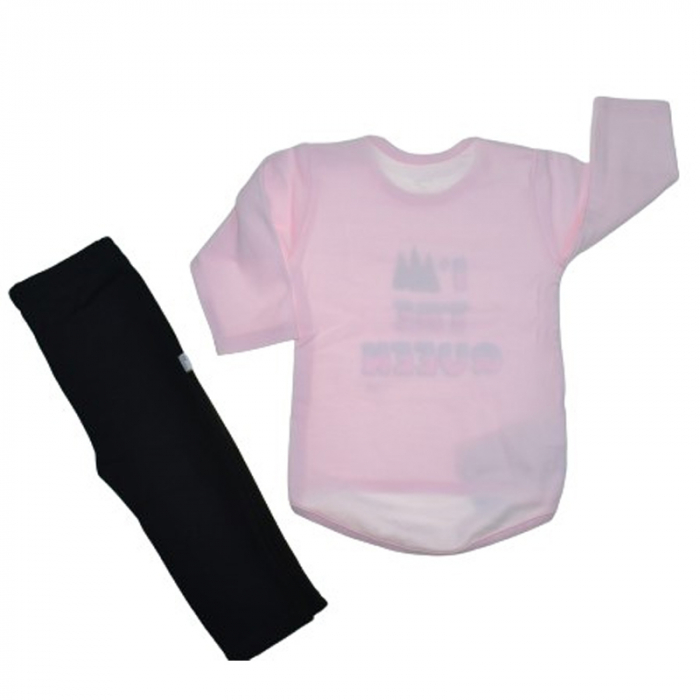 Compleu 2 piese pantaloni si bluza pentru fete Koala 07-771R, Roz [2]