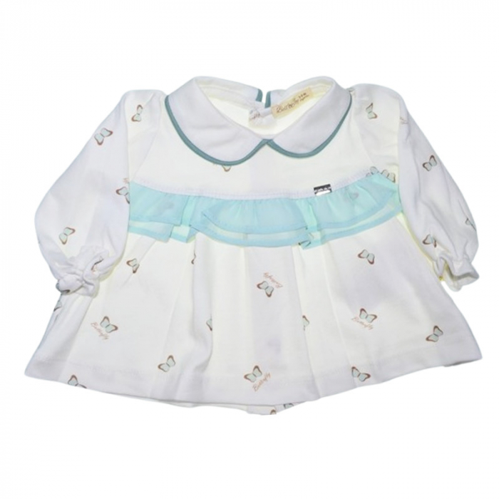 Compleu 2 piese, pantaloni si bluza, pentru fete, Mini Junior 3268V, Verde [5]