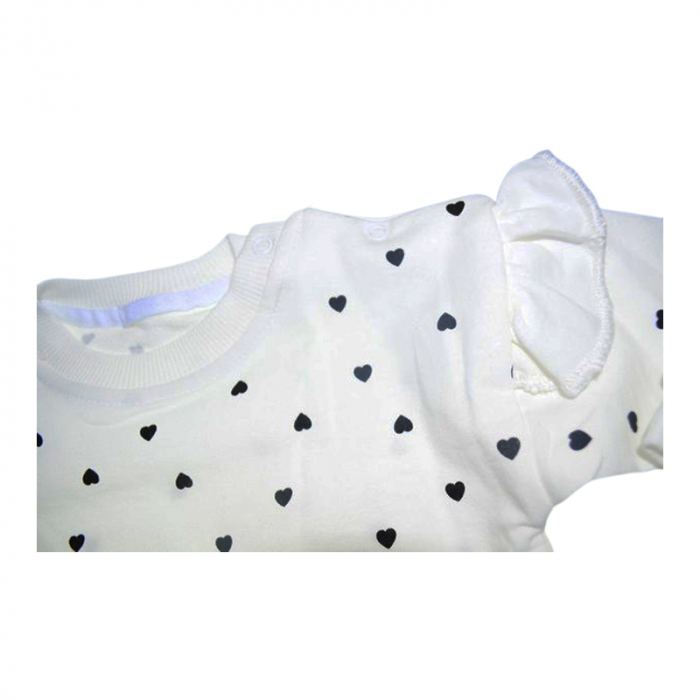 Compleu 2 piese, pantaloni si bluza pentru fete, Mini Junior 9193FN, Negru [5]