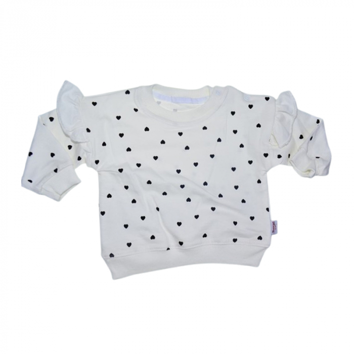 Compleu 2 piese, pantaloni si bluza pentru fete, Mini Junior 9193FN, Negru [3]