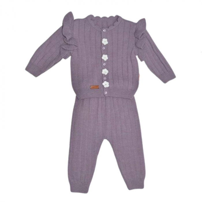 Compleu 2 piese pantaloni si bluza pentru fete Mini Junior CMP-1108, Mov [1]