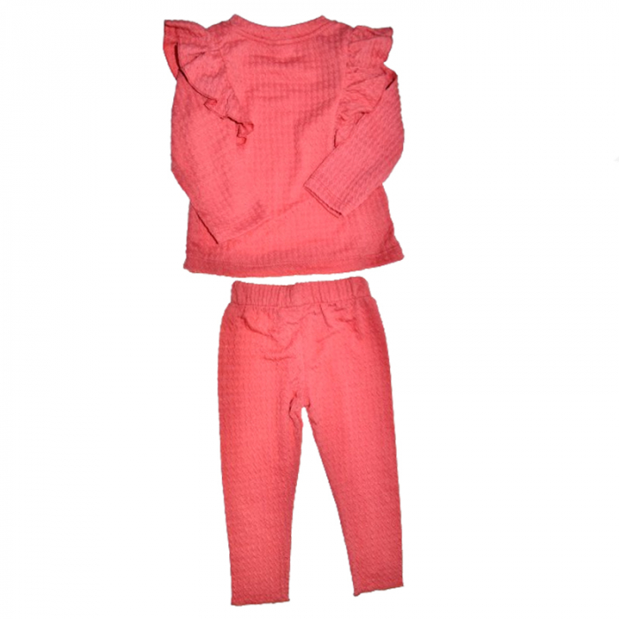 Compleu 2 piese pantaloni si bluza pentru fete Mini Junior COMP-40631, Rosu [2]