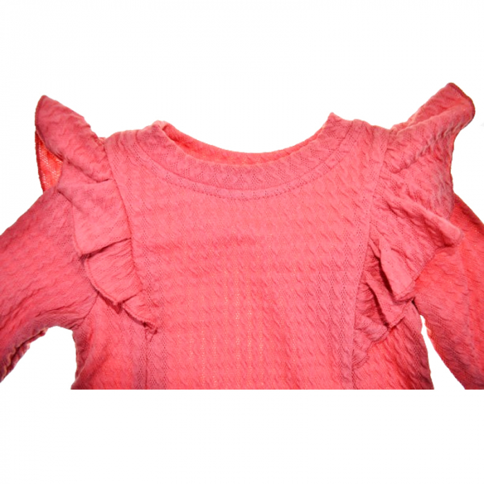 Compleu 2 piese pantaloni si bluza pentru fete Mini Junior COMP-40631, Rosu [3]