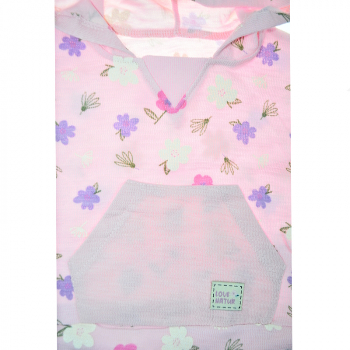 Compleu 2 piese pantaloni si bluza pentru fete Mini Junior COMP-MJ24, Roz [3]
