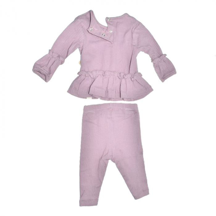 Compleu 2 piese pantaloni si bluza pentru fete Mini Junior COMP-MJ11, Mov [2]