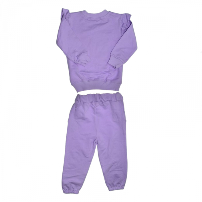 Compleu 2 piese pantaloni si bluza pentru fete Mini Junior SETMJ-30, Mov [2]