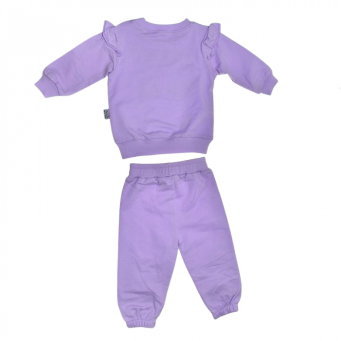 Compleu 2 piese pantaloni si bluza pentru fete Mini Junior SETMJ-31, Mov [2]