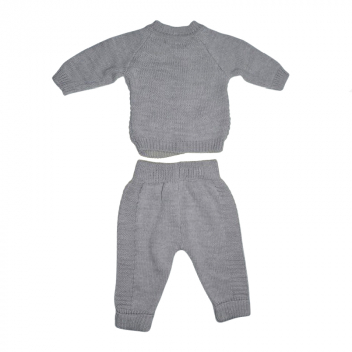Compleu 2 piese pantaloni si cardigan pentru baieti Mini Junior CMP-110G, Gri [2]