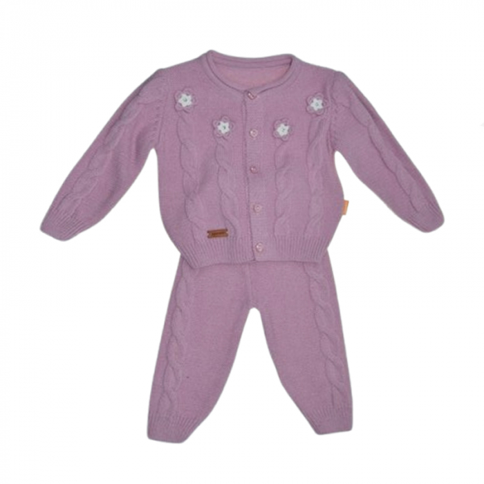 Compleu 2 piese pantaloni si cardigan pentru fete Mini Junior CMP-110M, Mov [1]