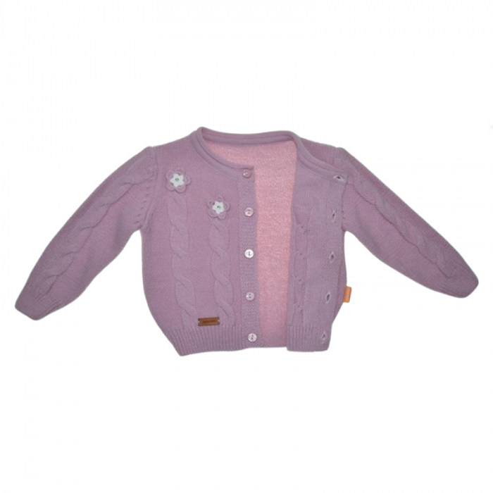Compleu 2 piese pantaloni si cardigan pentru fete Mini Junior CMP-110M, Mov [4]