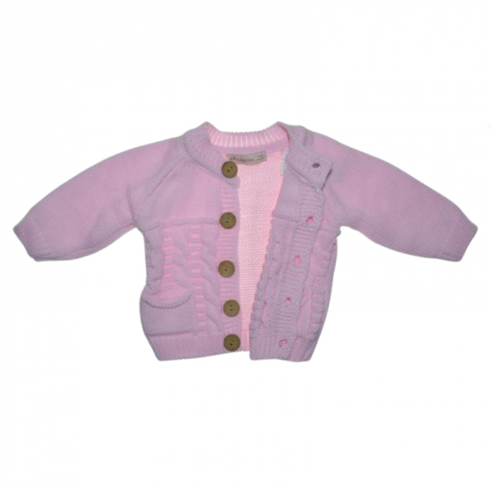 Compleu 2 piese pantaloni si cardigan pentru fete Mini Junior CMP-110R, Roz [4]