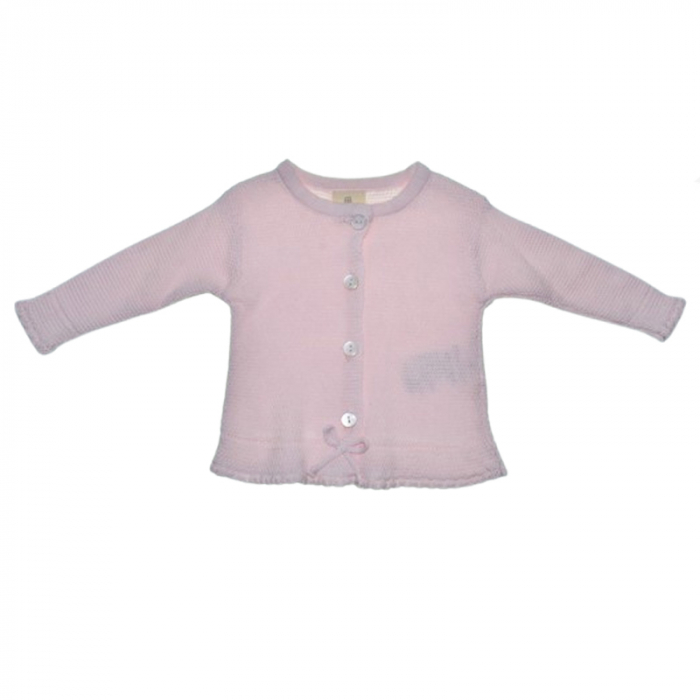 Compleu 2 piese pantaloni si cardigan pentru fete Mini Junior SETMJ-33, Roz [4]