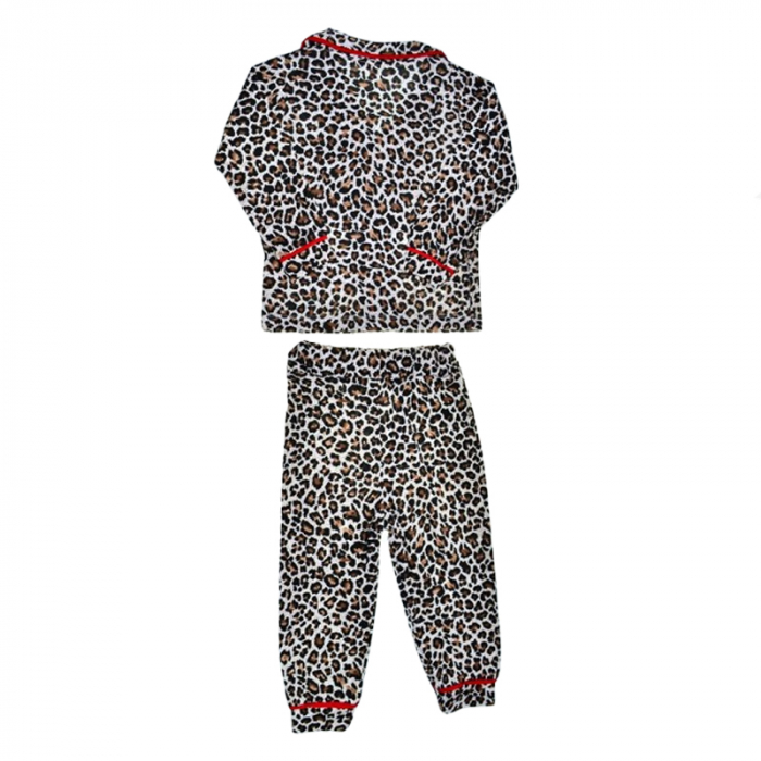 Compleu 2 piese pantaloni si cardigan pentru fete Mini Junior SETMJ-40, Negru [2]