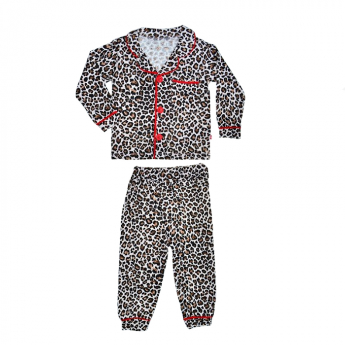 Compleu 2 piese pantaloni si cardigan pentru fete Mini Junior SETMJ-40, Negru [1]