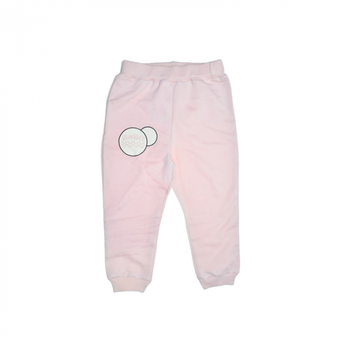 Compleu 2 piese pantaloni si jacheta cu fermoar pentru fete Mini Junior COMP-3509, Roz [3]
