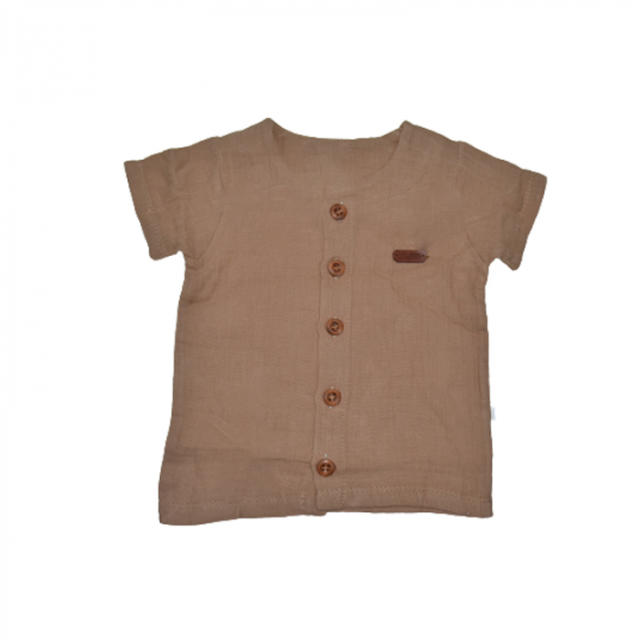 Compleu 2 piese pentru baieti bluza si pantaloni lungi DALEEN 02-2023M, Maro [2]