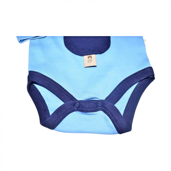 Compleu 2 piese, pentru baieti, body si pantaloni, Mini Junior, 243262, Albastru [6]