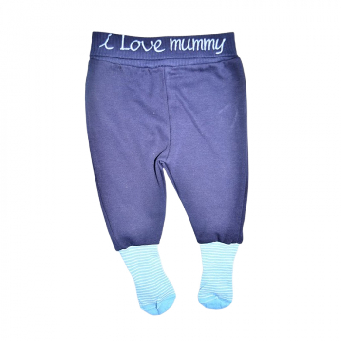 Compleu 2 piese, pentru baieti, body si pantaloni, Mini Junior, 243262, Albastru [4]