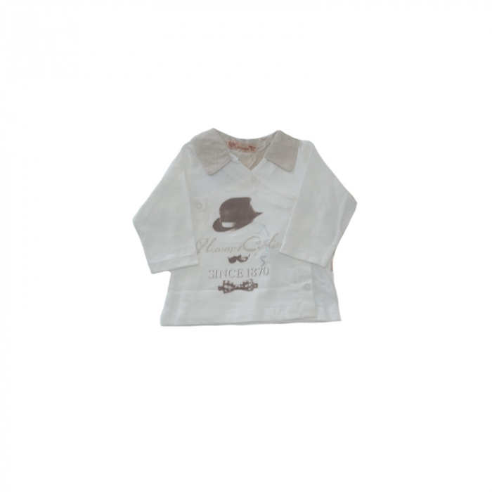 Compleu 2 piese pentru baieti Cassiope 473127-74, Crem [2]