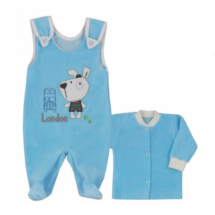 Compleu 2 piese pentru baieti Koala Dookola Swiata 05-091AL1-80, Albastru [1]