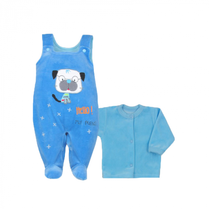 Compleu 2 piese pentru baieti Koala Hello 04-846A1-74-cm, Albastru [1]