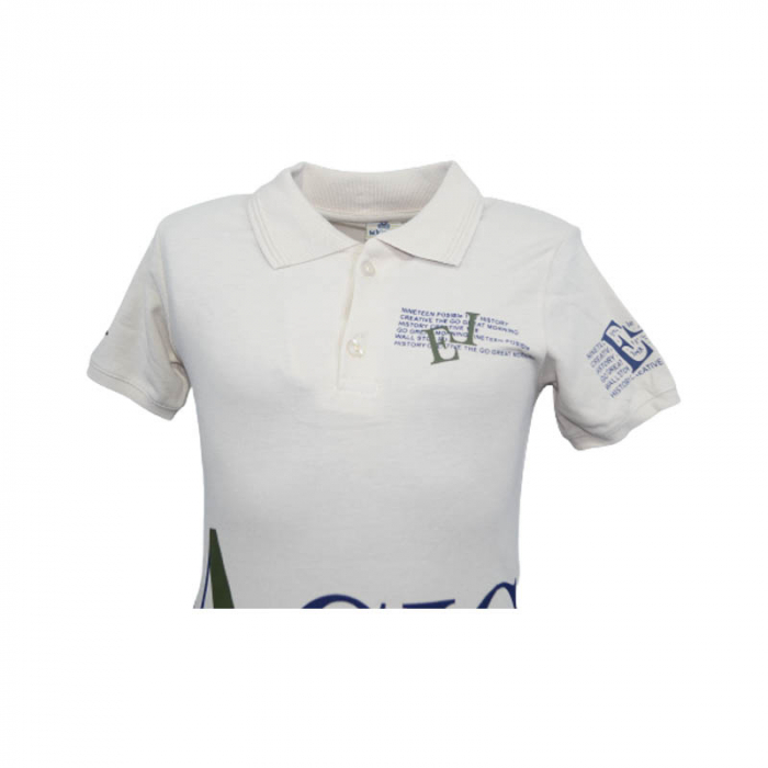 Compleu din 2 piese tricou si blugi pentru baieti WIGGLE KIDS 220323-C, Crem [4]