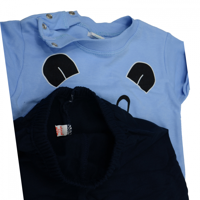 Compleu 2 piese pentru baieti Mini Junior BLK-5-80-2004, Albastru [3]