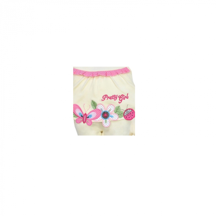 Compleu 2 piese salopeta si bluza pentru fete Koala Rusalka 03-829C-80, Crem [2]