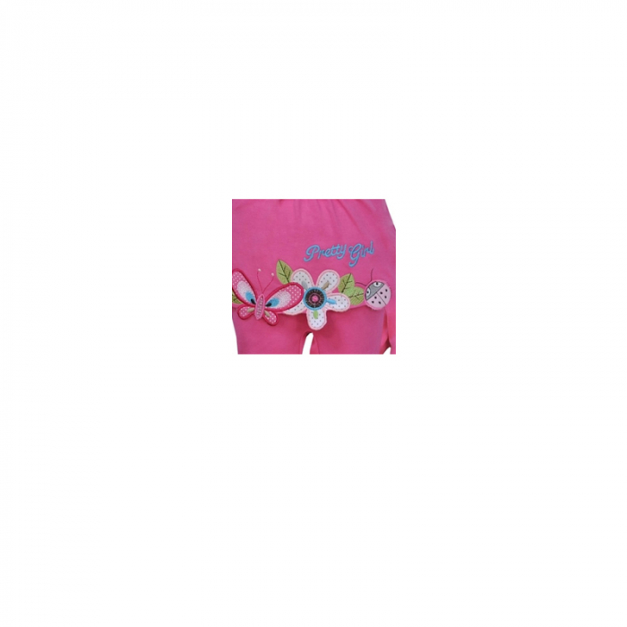 Compleu 2 piese salopeta si bluza pentru fete Koala Rusalka 03-829F-80 cm, Fucsia [2]