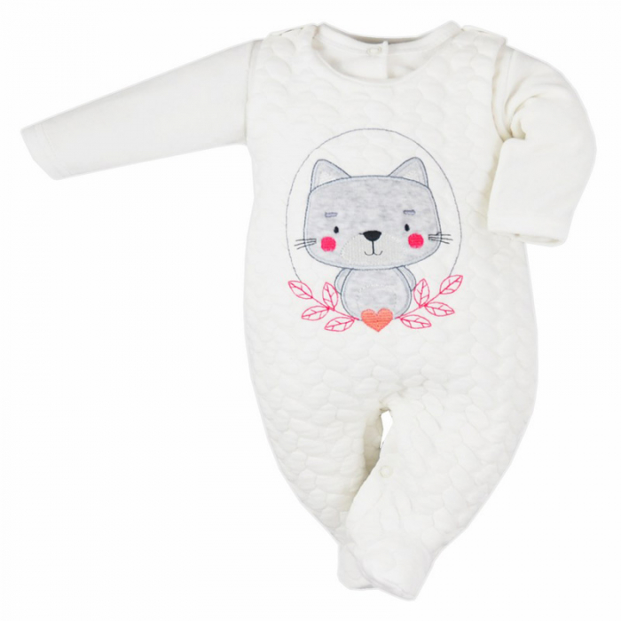 Compleu 2 piese pentru fete Koala Psotka 05-694A-68-cm, Alb [2]