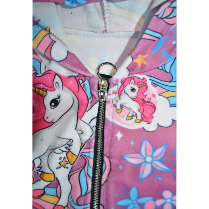 Trening 2 piese din catifea pentru fete Lucky Girl 5070RZ, Roz [3]