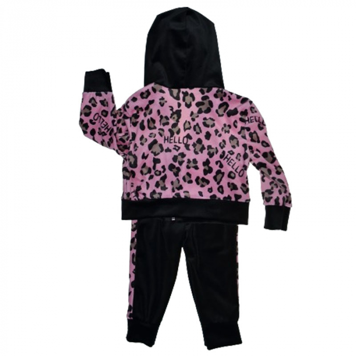 Trening 2 piese din catifea pentru fete Lucky Girl 5070F, Fucsia [2]