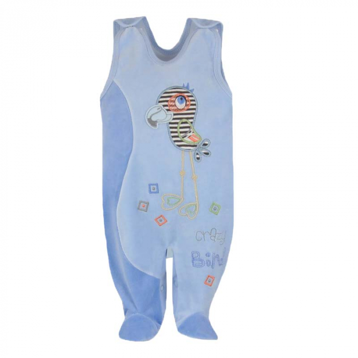 Compleu 2 piese salopeta si bluza copii Koala 2627-AL1-74-cm, Albastru [2]