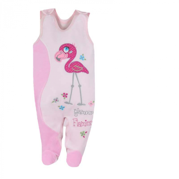 Compleu 2 piese salopeta si bluza copii Koala Ptaszki 2628-R-80-cm, Roz [2]