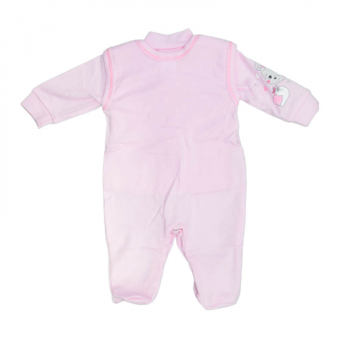 Compleu 2 piese salopeta si bluza pentru fete GAMA 714079-R, Roz [2]