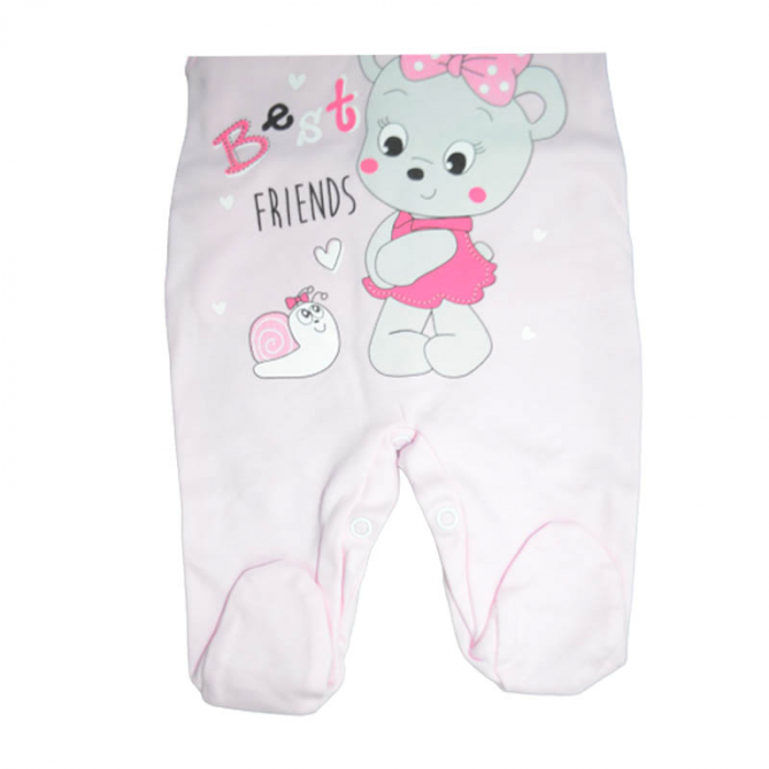 Compleu 2 piese salopeta si bluza pentru fete GAMA 714079-R, Roz [5]