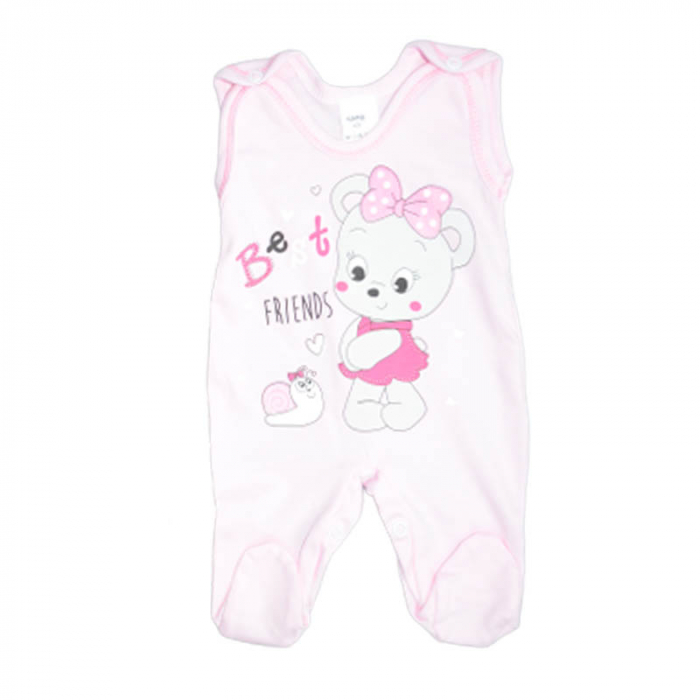Compleu 2 piese salopeta si bluza pentru fete GAMA 714079-R, Roz [3]