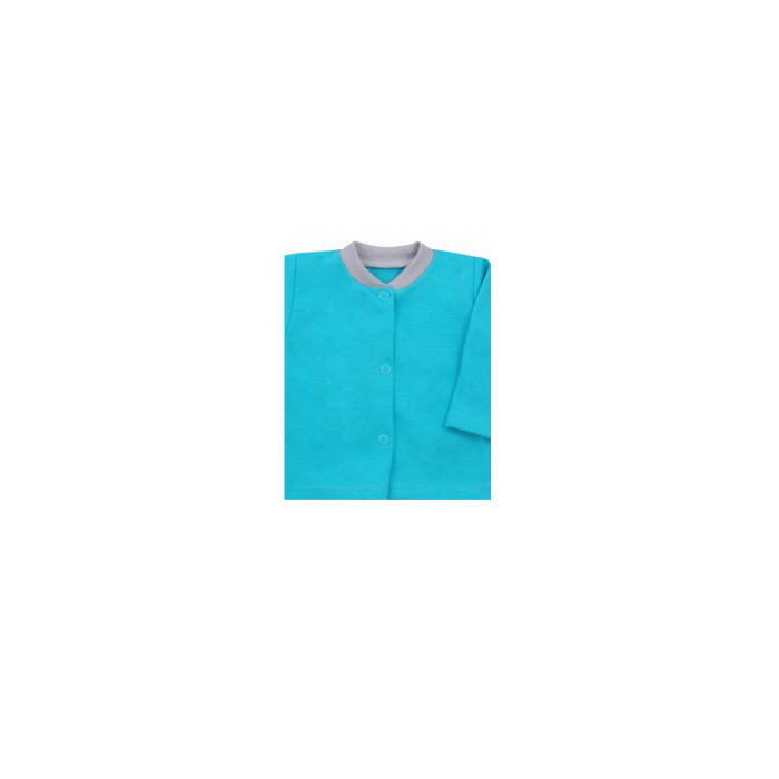 Compleu 2 piese salopeta si bluza pentru baieti Koala Hipster 04-928T-68-cm, Turcoaz [2]
