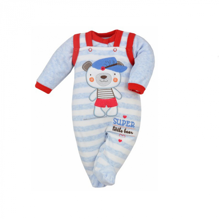 Compleu 2 piese salopeta si bluza pentru baieti Koala Moj Przyjaciel 04-567A-74-cm, Albastru [2]