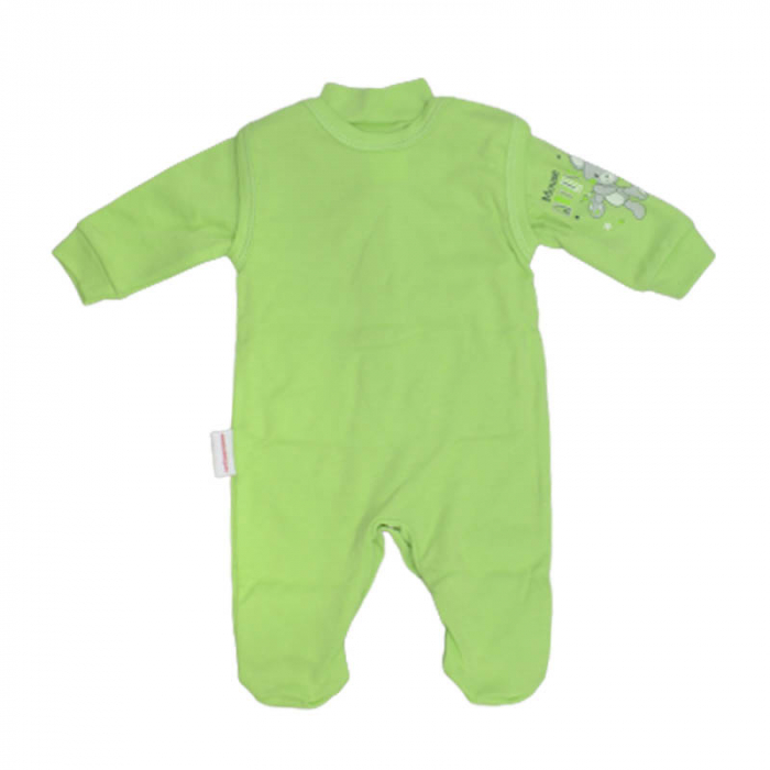 Compleu 2 piese salopeta si bluza pentru baieti GAMA 714079, Verde [2]