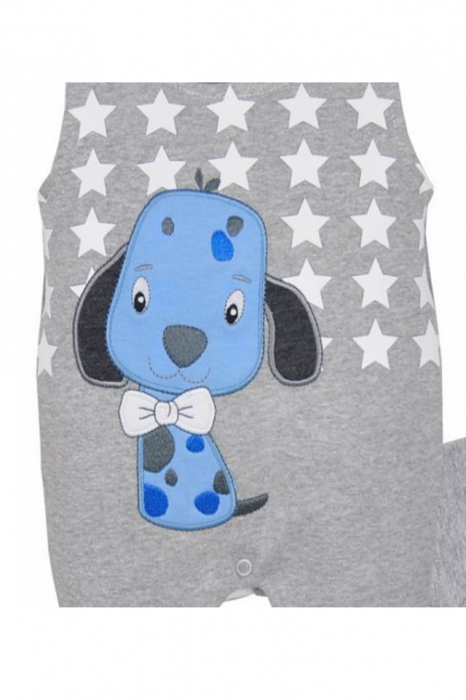 Compleu 2 piese salopeta si bluza pentru baieti Koala Piesio 05-346G-68-cm, Gri [2]