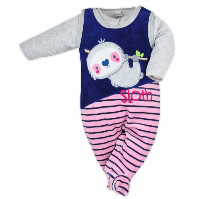 Compleu 2 piese salopeta si bluza pentru fete Koala Leniwiec 3760R-62-cm, Multicolor [2]