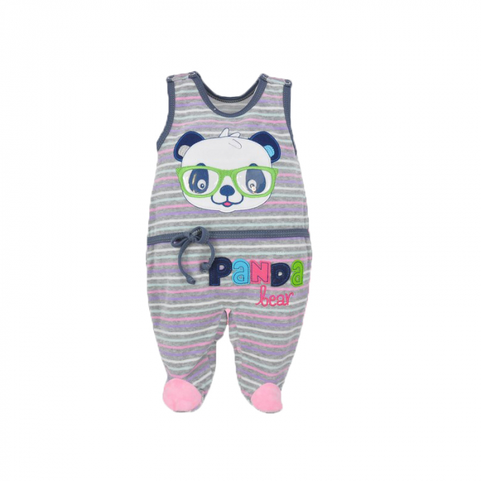 Compleu 2 piese salopeta si bluza pentru fete Koala Panda 04-538-56-cm, Multicolor [3]