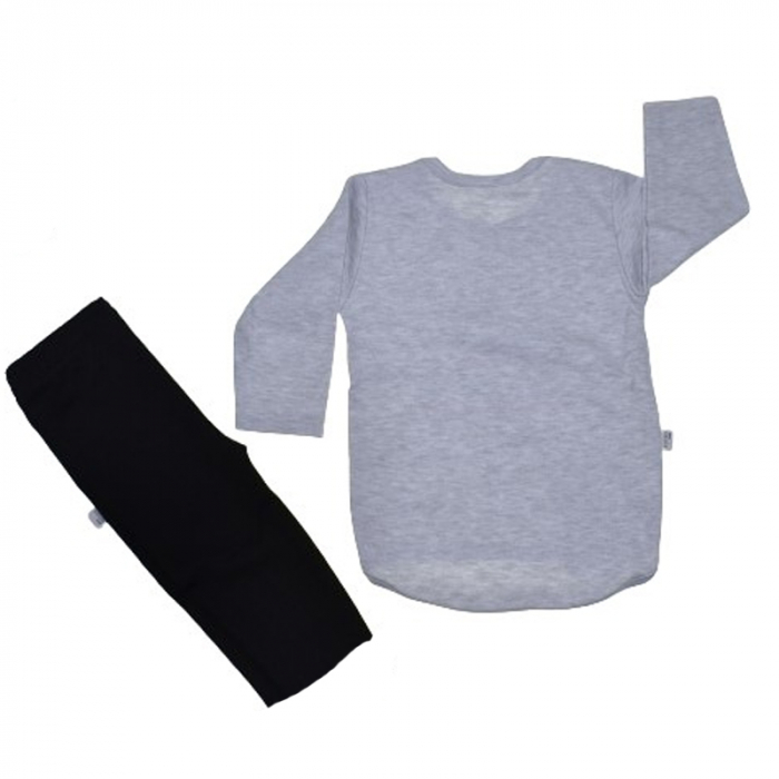 Compleu 2 piese pantaloni si bluza pentru fete Koala 07-771, Gri [2]
