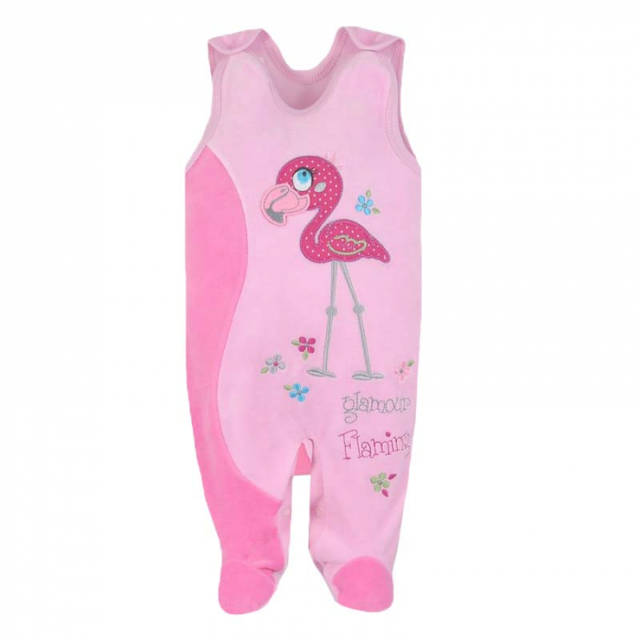 Compleu 2 piese salopeta si bluza pentru Koala Ptaszki 2627-R1-74-cm, Roz [2]