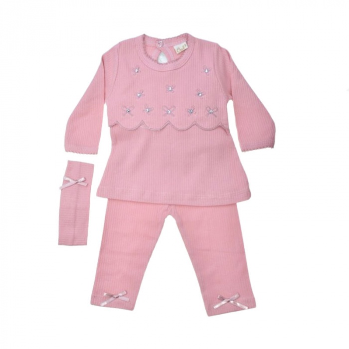 Compleu 3 piese pantaloni bluza si bentita pentru fete Mini Junior CMPMJ-01 [2]